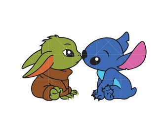 Download Stitch And Yoda Svg Etsy