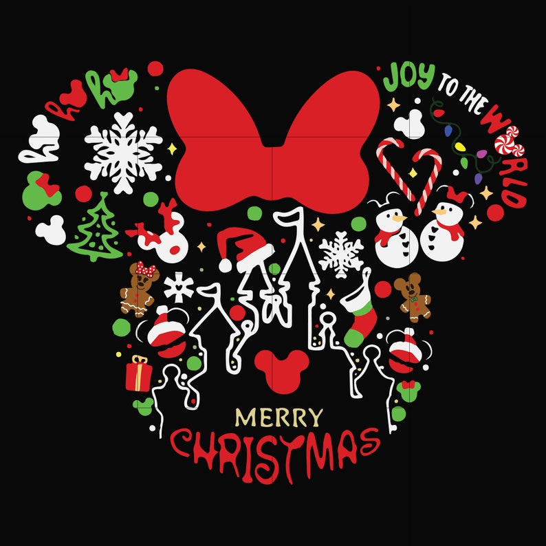 Merry-Christmas-Disney-Minnie-mouse-svg Christmas-svg png | Etsy
