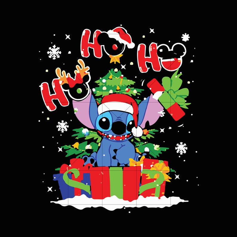 Download Ho Ho Ho Stitch Christmas svg Christmas-svg png dxf eps | Etsy