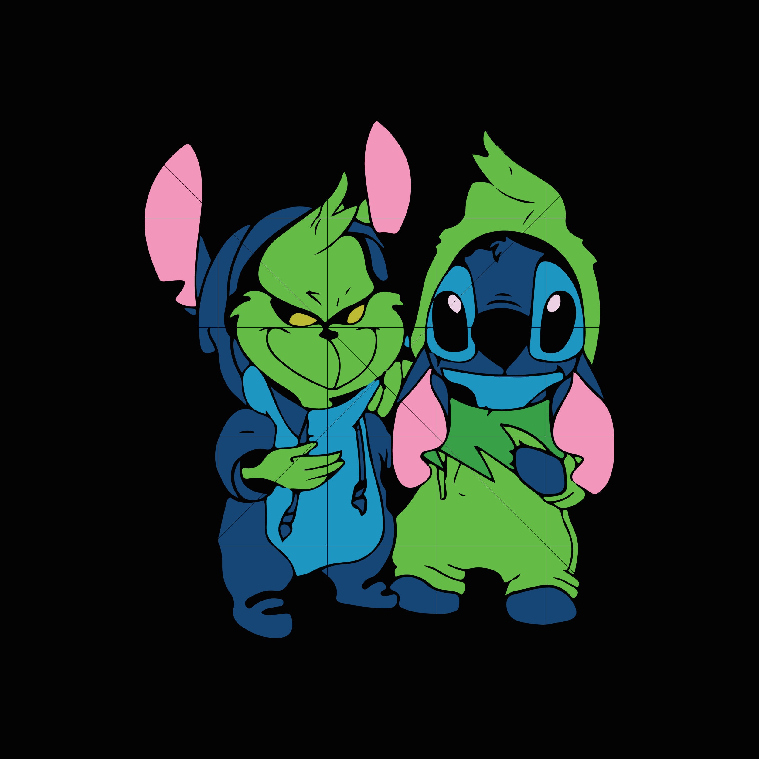 Stitch and Grinch svg Christmas Grinch Grinch svg Christmas Etsy