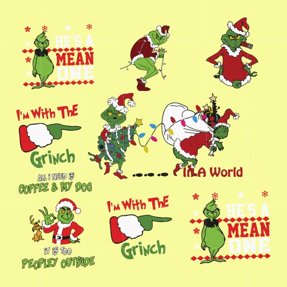 Download Grinch bundle svg grinch svg Christmas-svg png dxf eps | Etsy