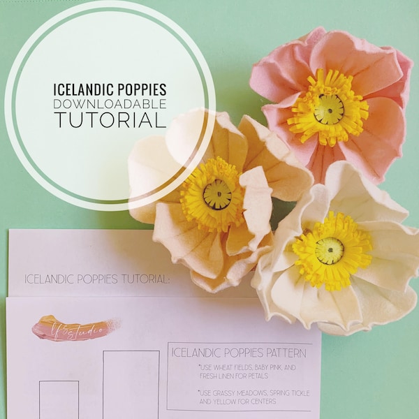 Tutoriel téléchargeable sur les coquelicots islandais