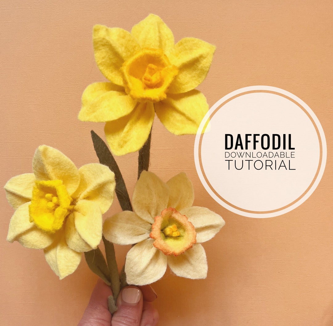 Felt Daffodil Tutorial Etsy
