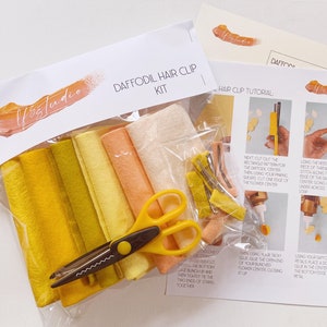 Daffodil Hair Clip Kit