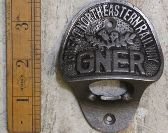 GNER  Great North Eastern Railway  Bottle Opener  Cast Iron Wall Mounted