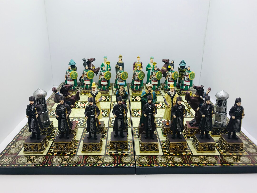 Ottomans Vs Byzantines Chess Set large / 17 Etsy