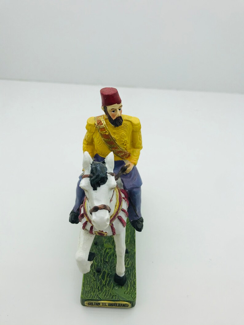 Miniature Statue of the Abdulhamid the Second on Horse