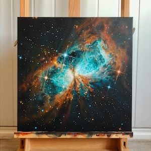 Origineel schilderij: nevel op canvas | Galaxy Space Art-wanddecoratie