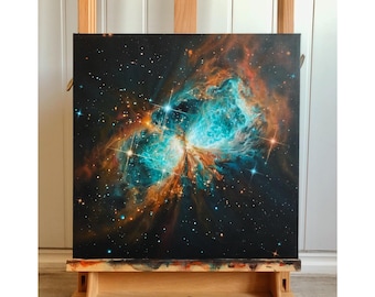 Original Painting: Nebula on Canvas | Galaxy Space Art Wall Decoration