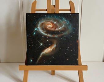 Original Painting: Galaxy on Canvas | Cosmic Space Art Wall Decoration