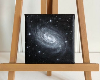 Original Painting: Galaxy on Canvas (IC 2560) | Night Sky Space Art Wall Decoration
