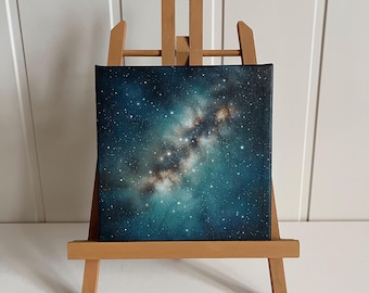 Original Painting: Milky Way on Canvas | Cosmic Space Art Wall Decoration