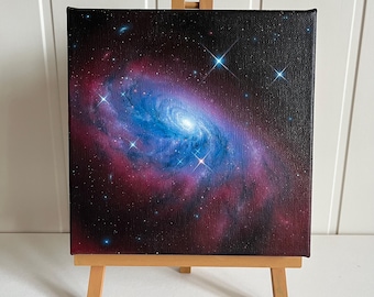 Original Painting: Galaxy on Canvas | Cosmic Space Art Wall Decoration