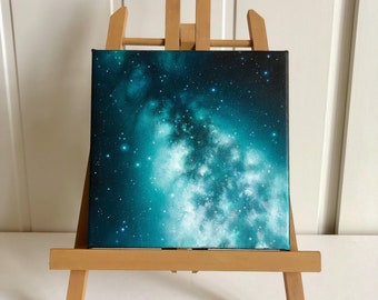 Original Painting: Milky Way on Canvas | Night Sky Space Art Wall Decoration