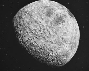 Printed Artwork: The Far Side of The Moon | Space Art Wall Decoration
