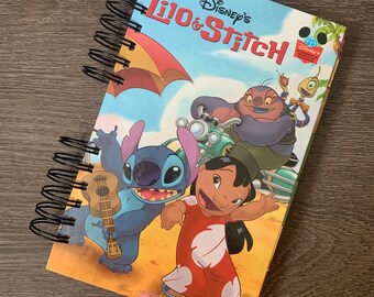 Up cycled MINI Note Book Disney Lilo and Stitch