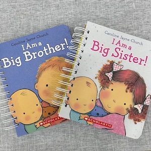 Upcycled I’m A Big Brother or I’m A Big Sister Scrapbook - Hardcover