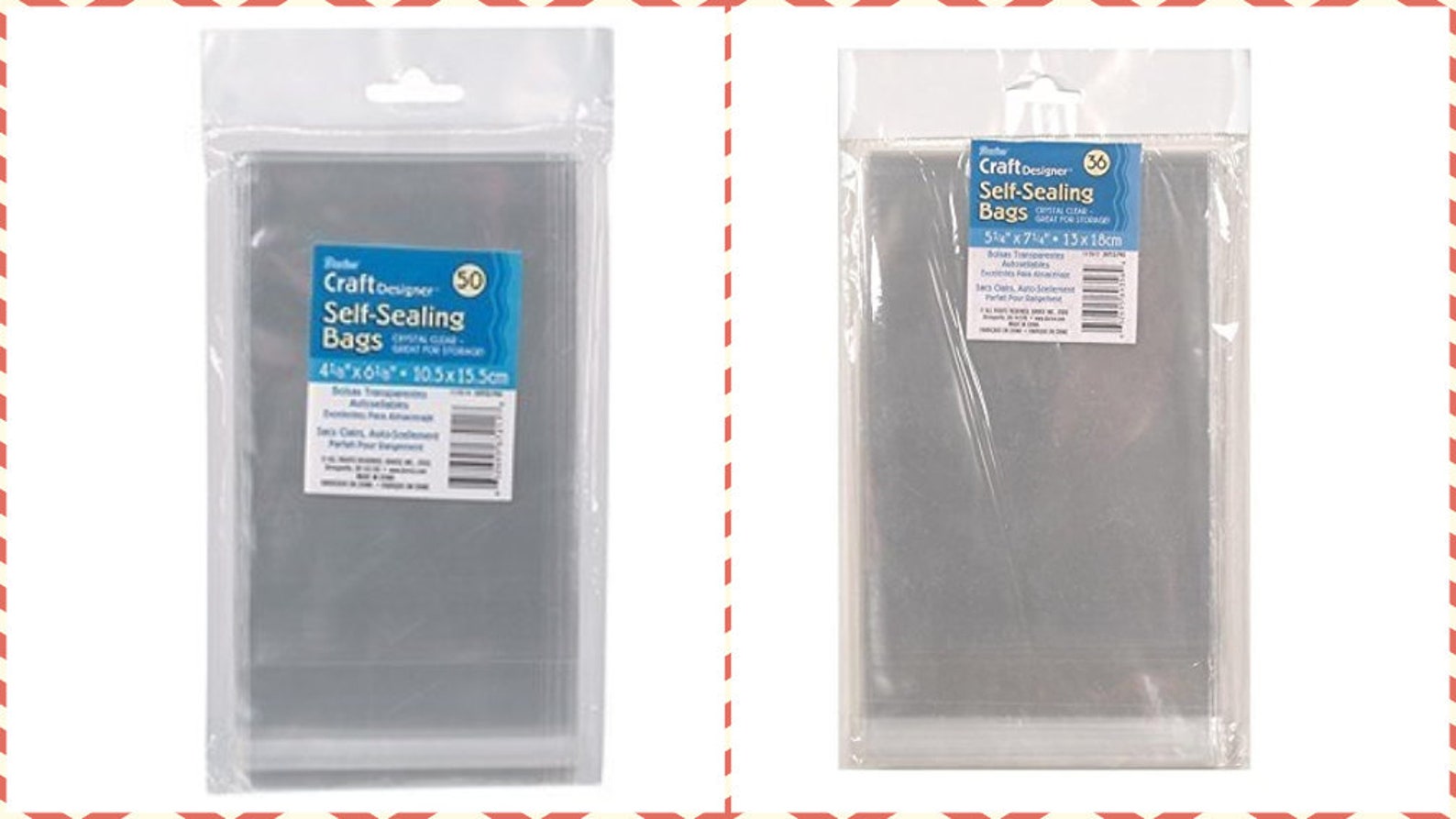 Craft Self Sealing Bags 2 Sizes Etsy
