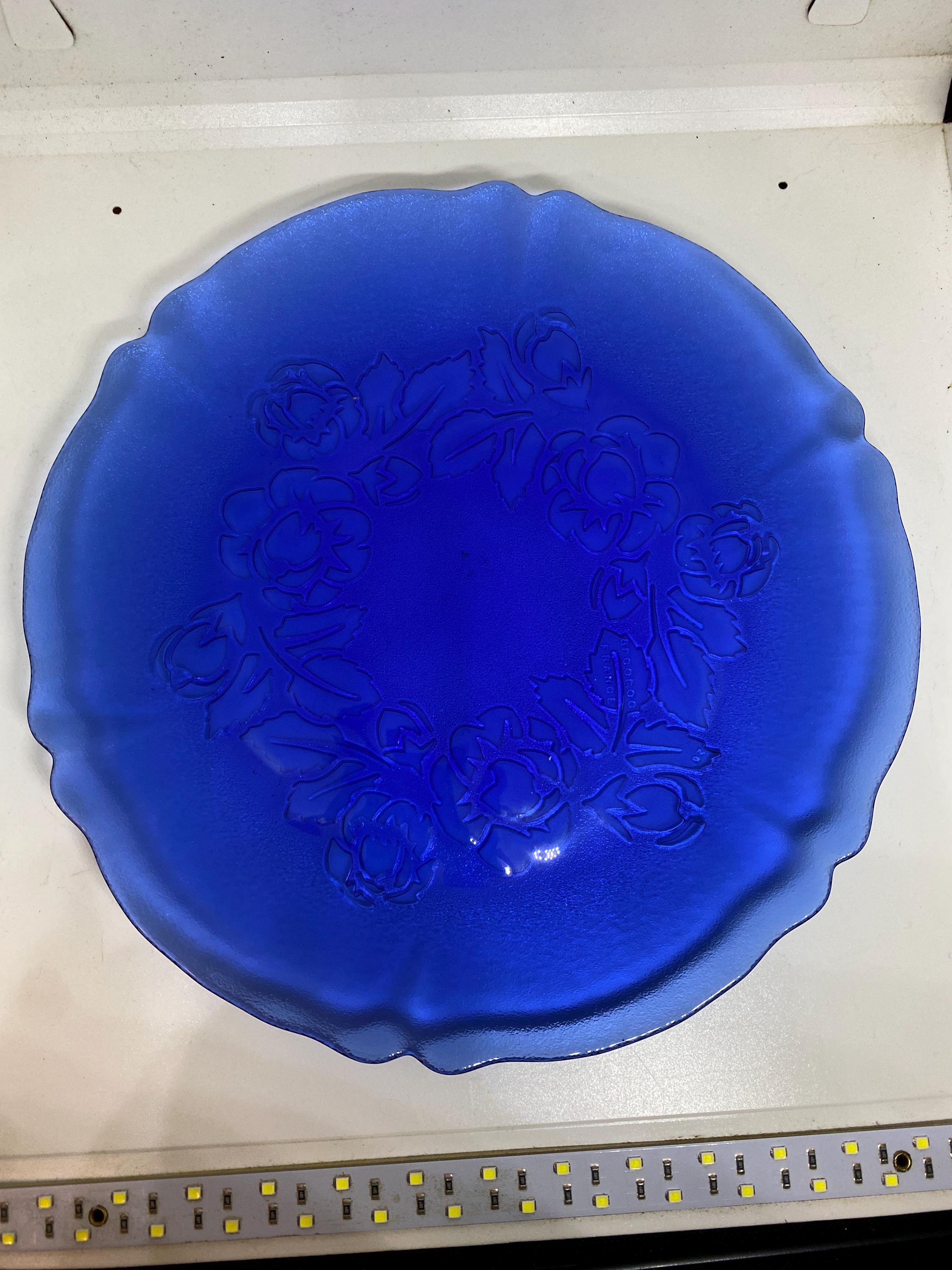 Arcoroc blue glass - Etsy 日本