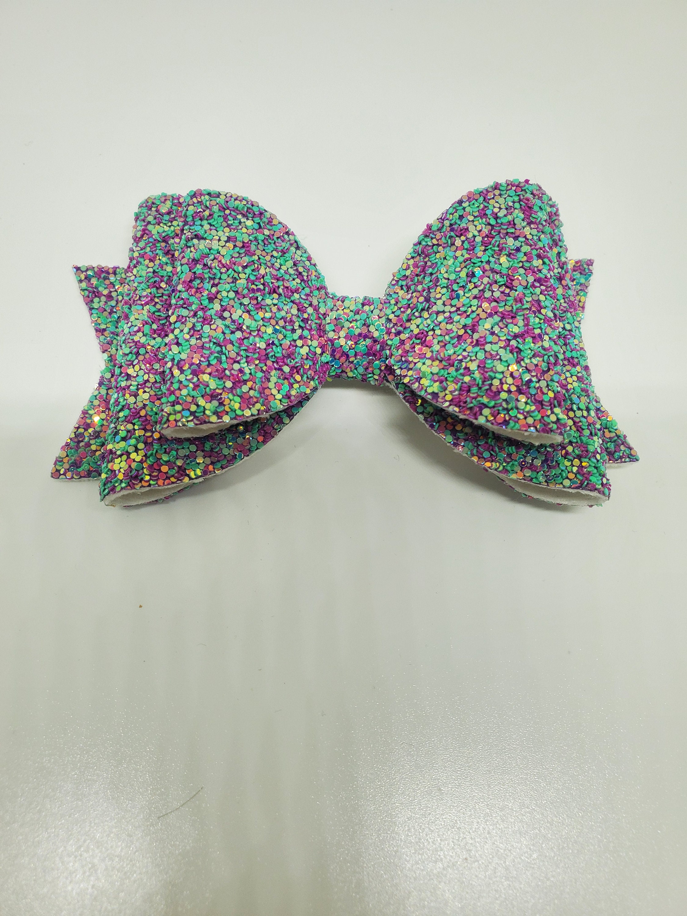 Circus Glitter Bow - Green