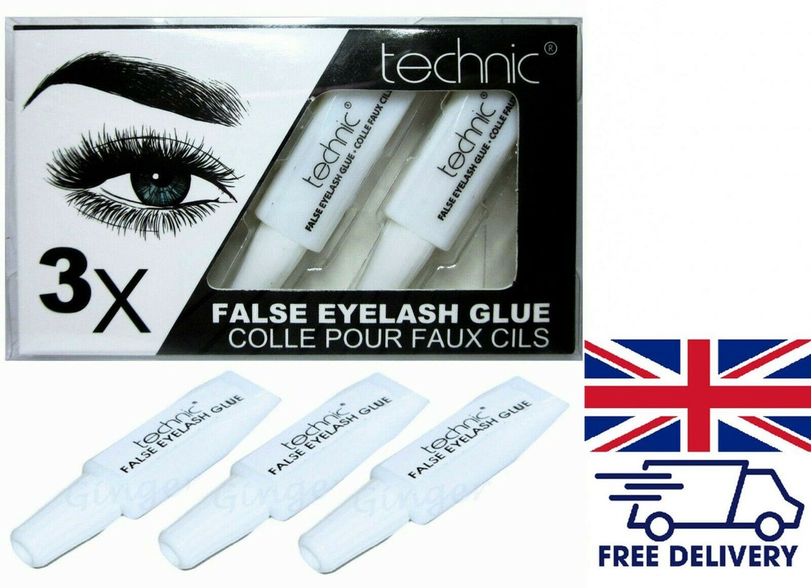 Technic Eyelash Glue 3 x Tubos CLEAR Falso Falso Lash Adhesivo Etsy
