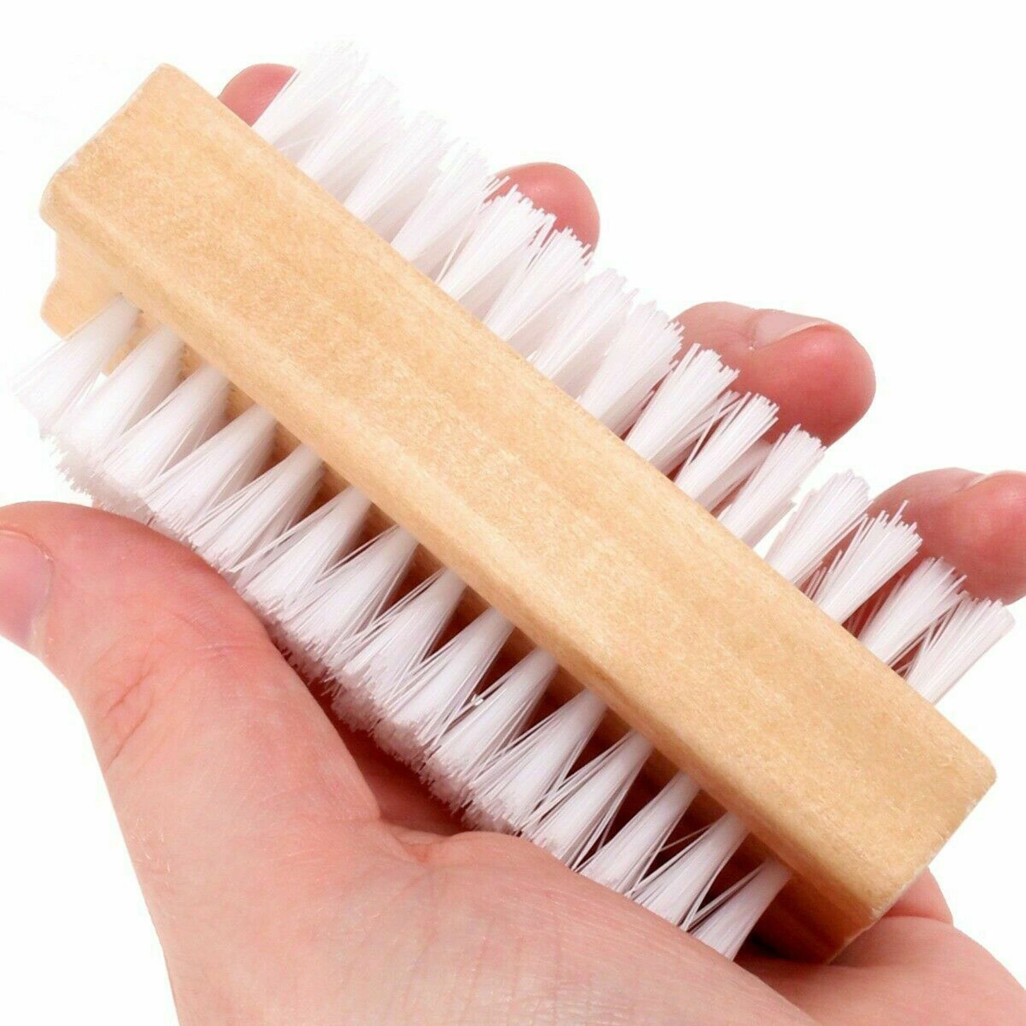 Wooden Nail Brush Scrubbing Finger Toe Washing Up Double Sided Etsy