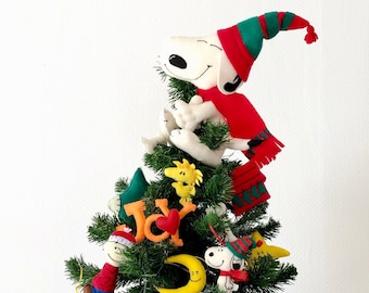 スヌーピー風クリスマスツリートッパー、クリスマスフェルト