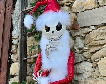 Jack Skellington ispirato, Decorazione della porta di Natale, Incubo prima di Natale ispirato, Decorazione del giardino di Halloween, Pronto per la spedizione