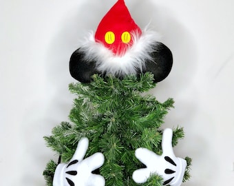 Tree Bow, Mouse Christmas Tree Topper, Funny Tree Topper, Felt Christmas Tree Decoration, Cartoons Ideas Decor, Stylish Christmas Tree