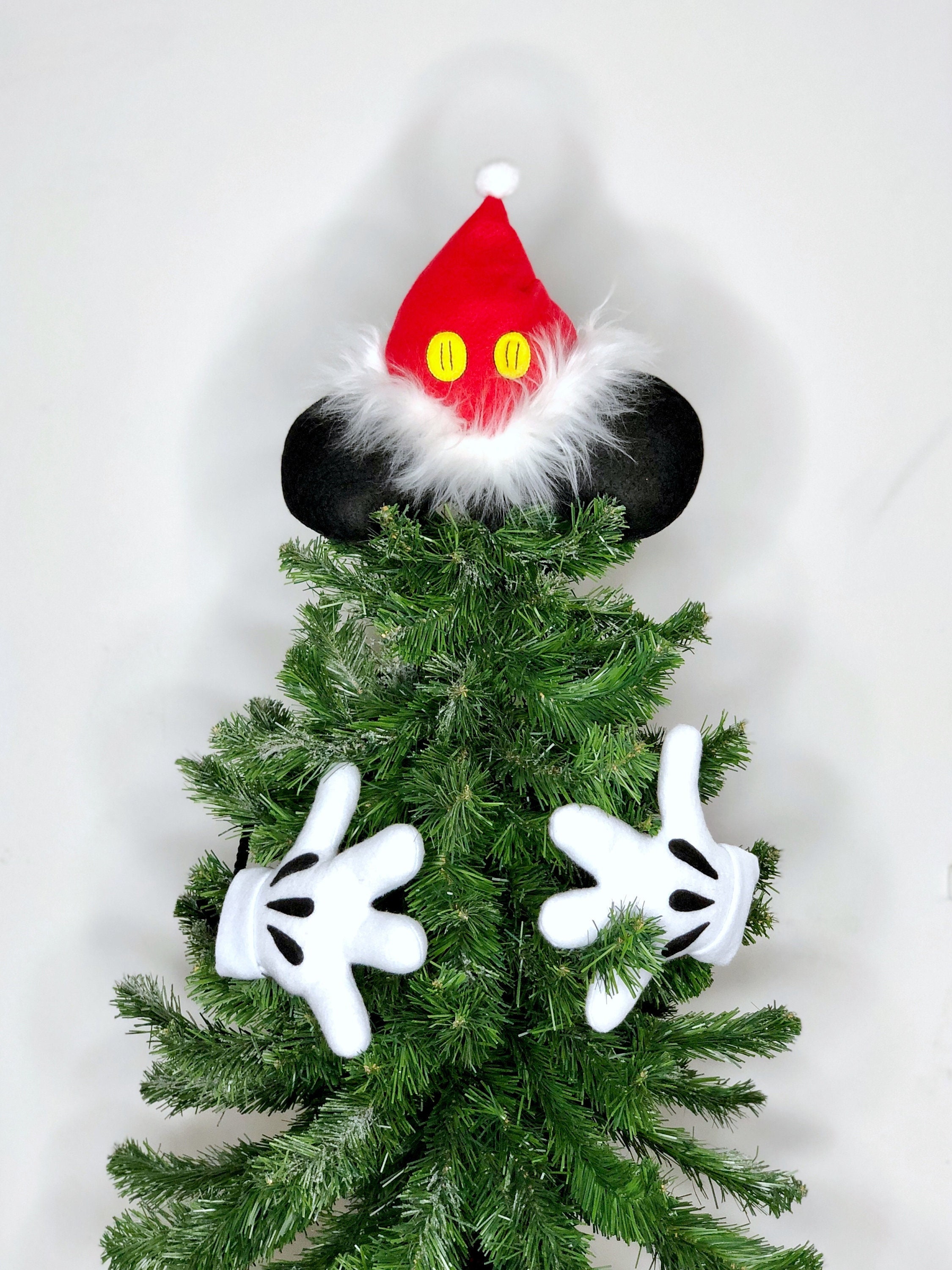 Disney Mickey Maus Weihnachten Baum LED Simulation Baum Blume Topf  Schmücken 2023 Neue Jahr Weihnachten Dekorationen Weihnachten Baum