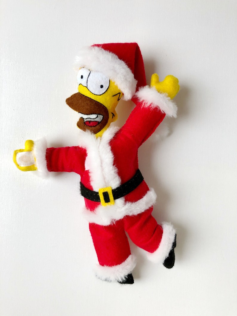 Funny Christmas Tree Topper Homer Tree Topper Felt Christmas Etsy
