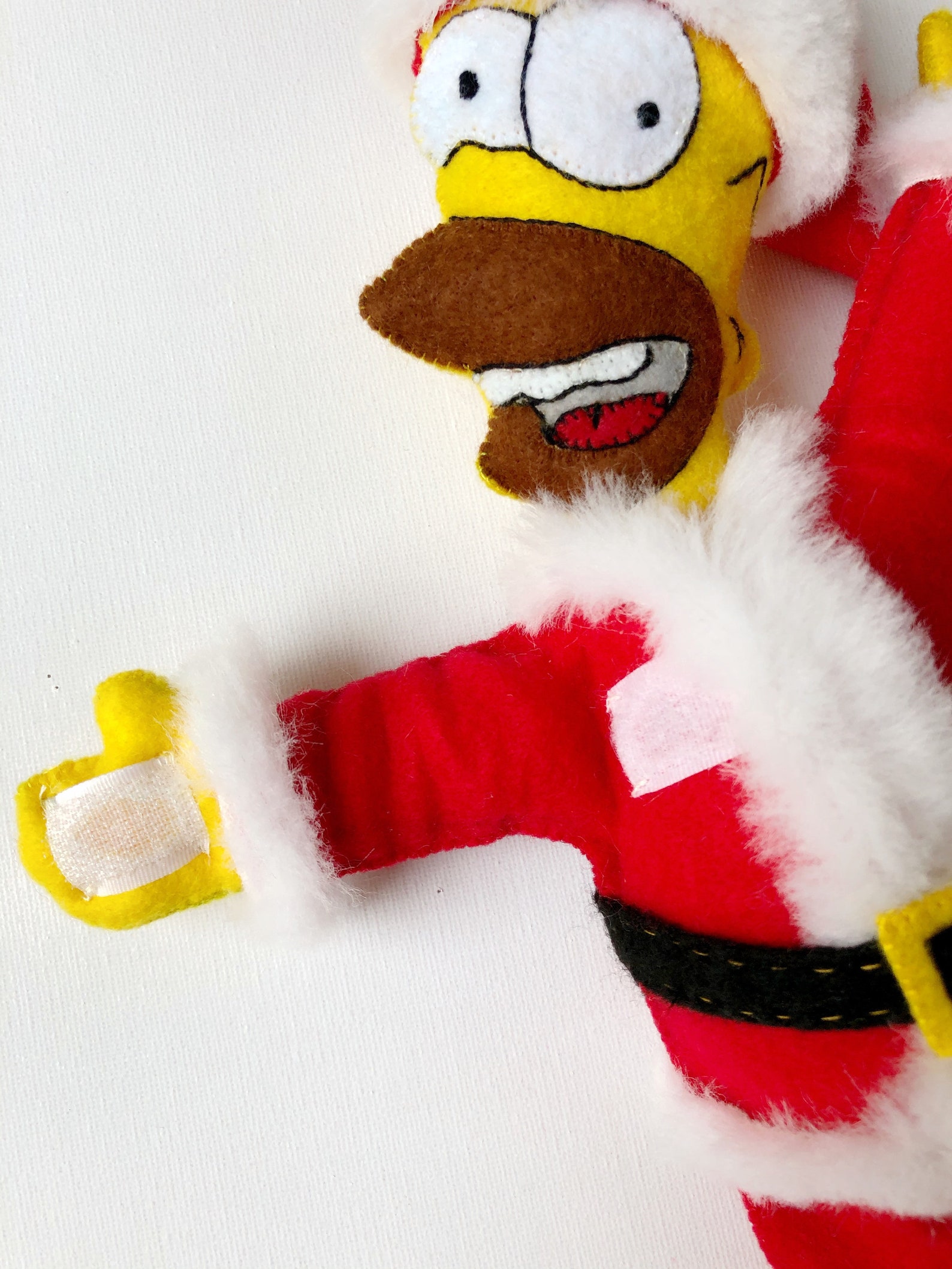 Funny Christmas Tree Topper Homer Tree Topper Felt Christmas Etsy