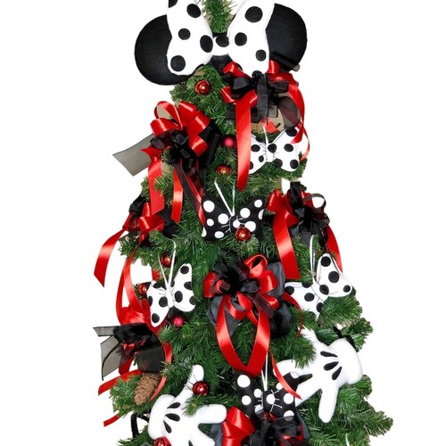 Tree Bow, Mouse Christmas Tree Topper, Funny Tree Topper, Felt Christmas Tree Decoration, Cartoons Ideas Decor, Stylish Christmas Tree