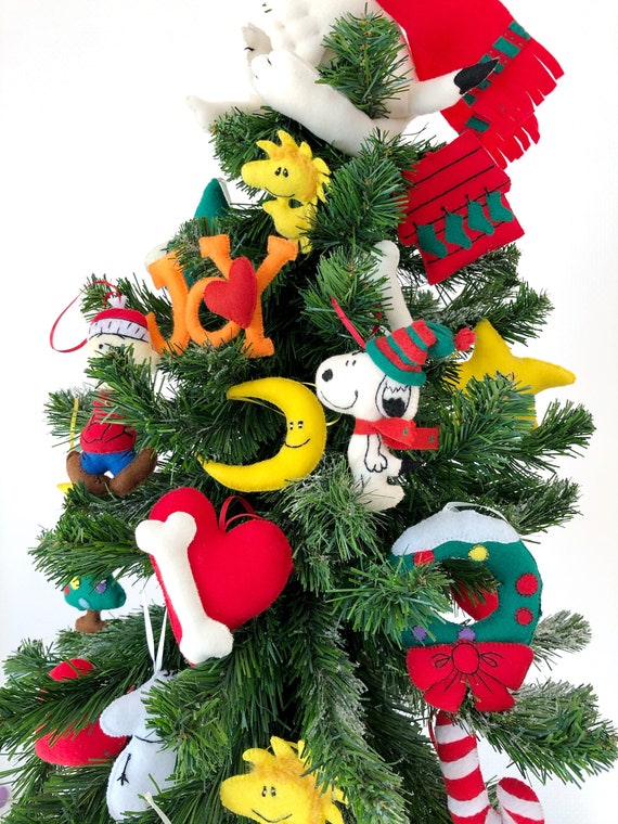 スヌーピー風クリスマスツリートッパー、クリスマスフェルト