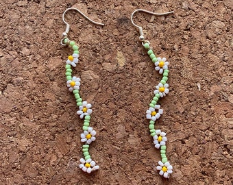 Beaded earrings stud with crystals Beadwork Jewellery Tiny Stud earrings women Neutrals Accessories Birthday Anniversary Bridesmaid