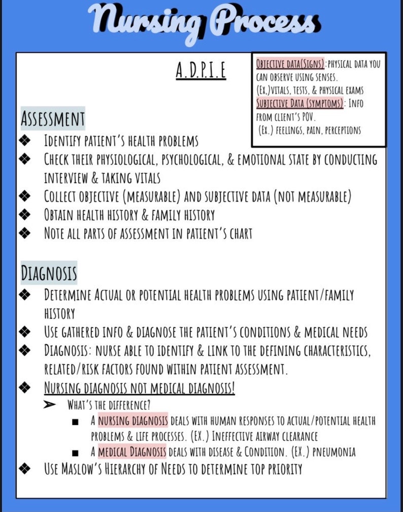 nursing study guide template