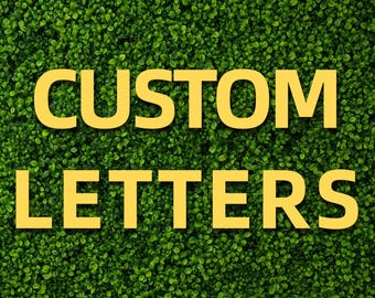 Custom Cardboard Letters Numbers for Wall Decor, Large Personalized Decorative Cutout Baby Name Signs for Nursery & Party Decoration