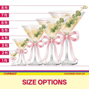 A Tini Bit Older Birthday Decorations Espresso Martini Life Size Cardboard Cutout 1-8FT Party Backdrop, Bar Decor for Bachelorette image 3