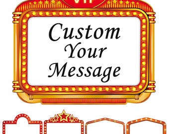 Custom Marquee Sign, Wedding Entrance, Nightclub Style Decor, After Party Props