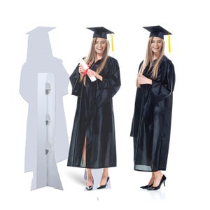 Custom Graduation Cardboard Cutout, Life Size Photo Prop, High Resolution Printing