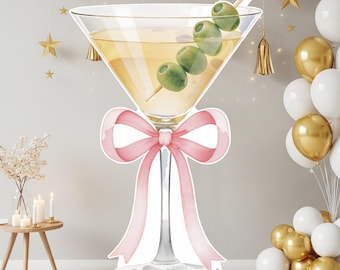 A Tini Bit Older Birthday Decorations Espresso Martini Life Size Cardboard Cutout  1-8FT Party Backdrop, Bar Decor for Bachelorette