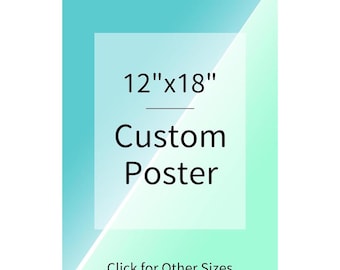 Custom Photo Poster Print, Upload Your Image (8x10 inches) Upload Your Image/photo