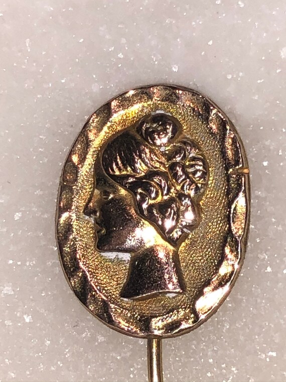 Antique Gold Lady Pin , Antique Jewelry, Antique P
