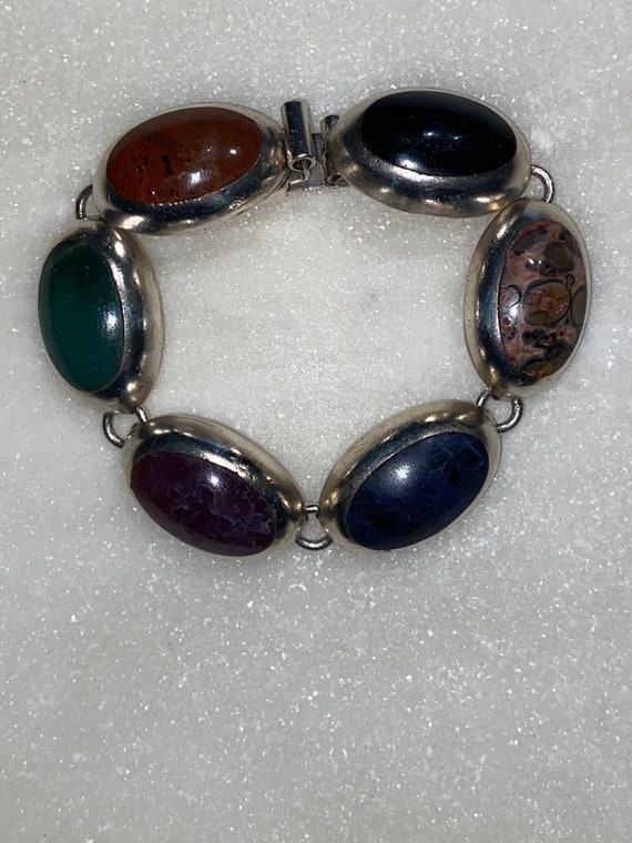 Multi Stone Taxco Sterling Link