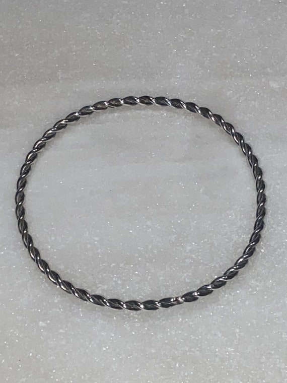 Sterling Spiral Bangle - image 3