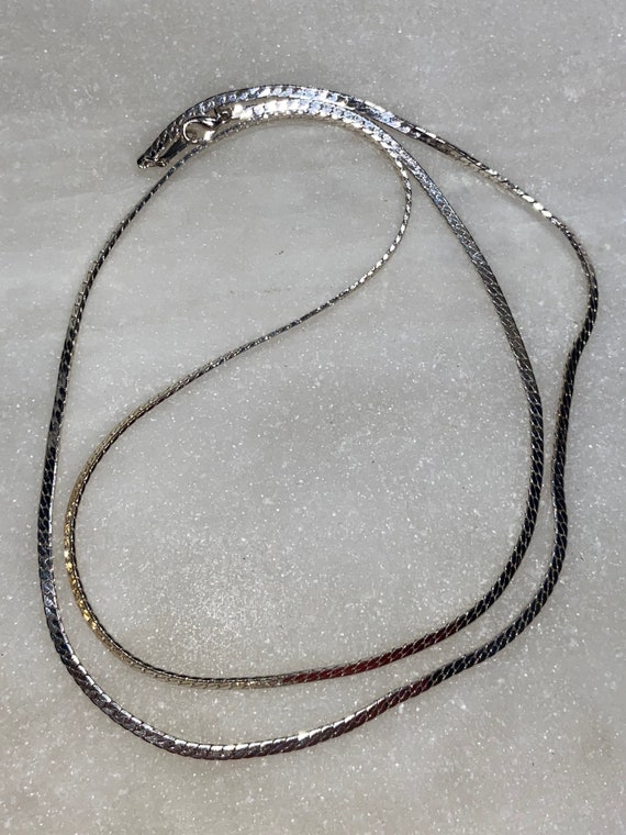 Long Sterling Necklace Silver 925