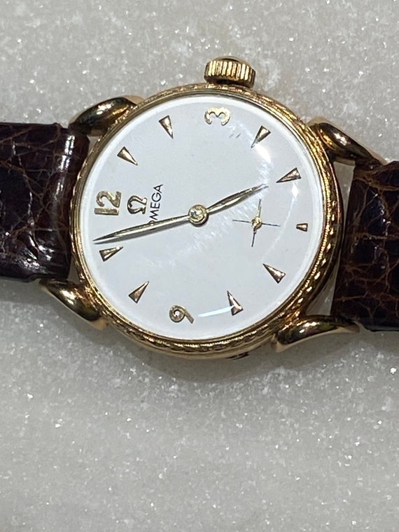 18k Solid Gold Omega Vintage Watch - image 6