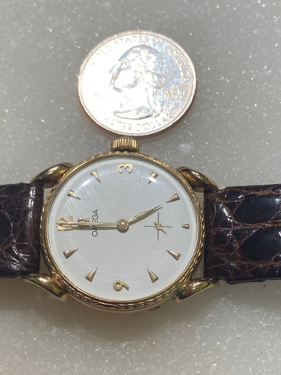 18k Solid Gold Omega Vintage Watch - image 5