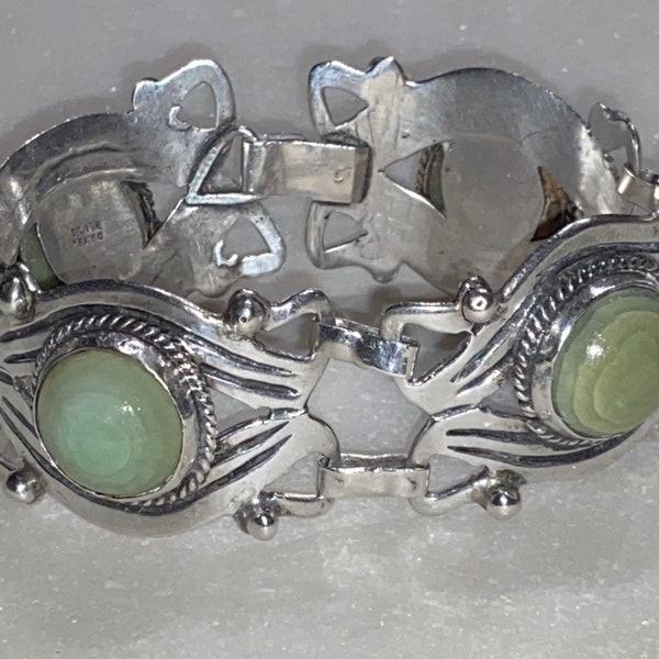 Antique Green Turq Link Bracelet