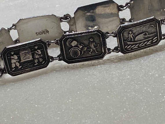 Antique Chinese Storyteller Bracelet - image 1